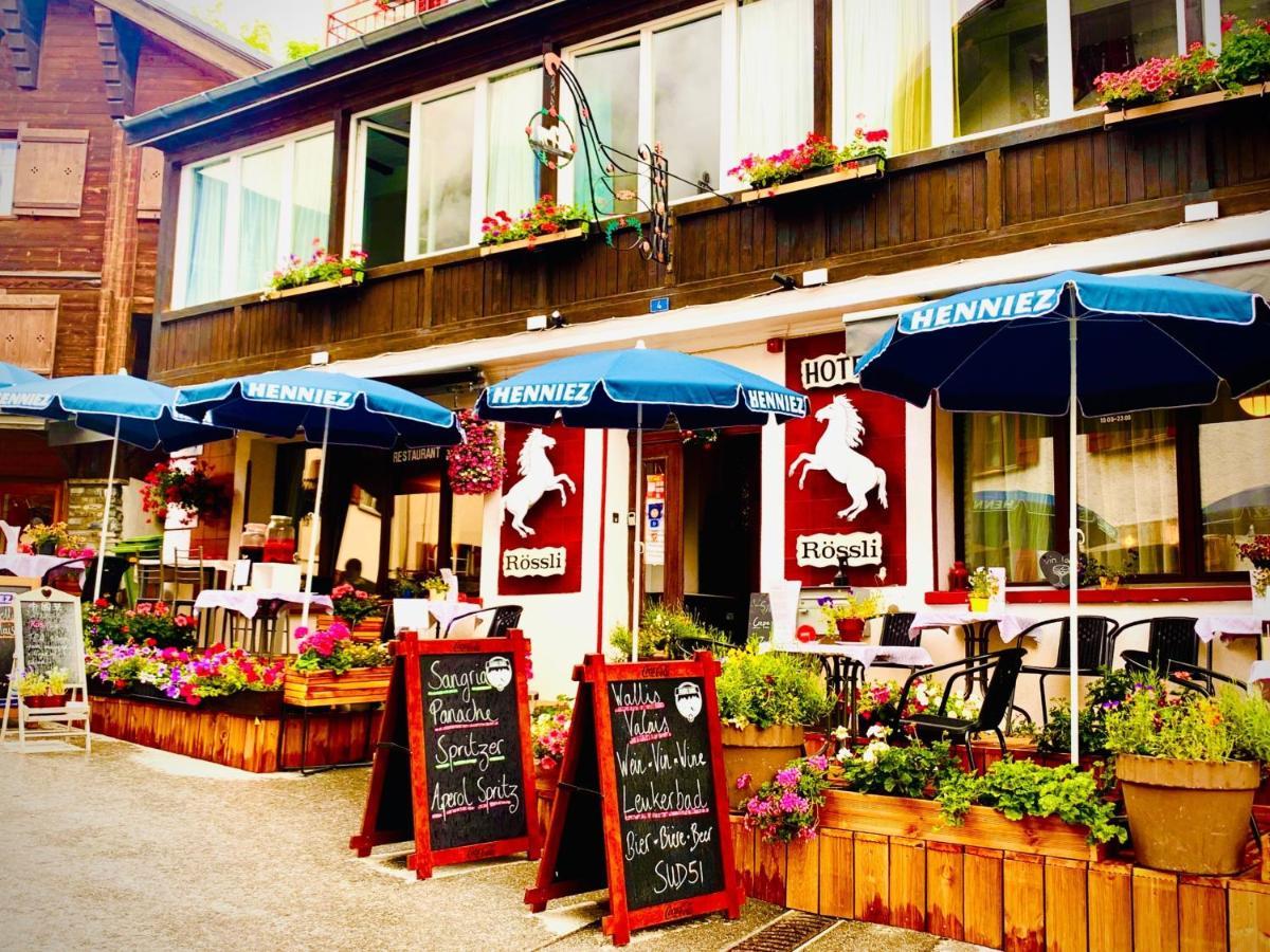 Weisses Roessli Hotell Leukerbad Exteriör bild