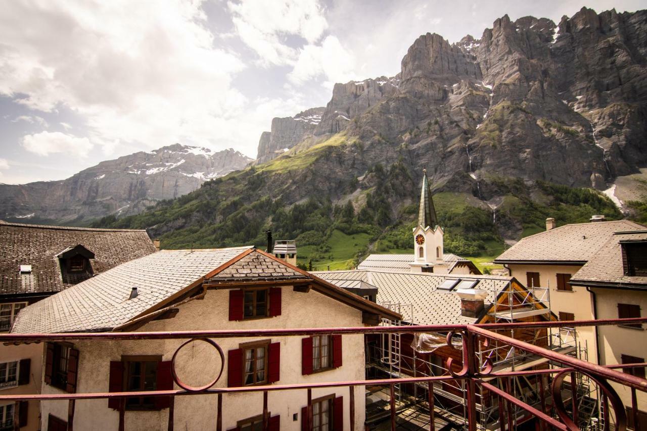Weisses Roessli Hotell Leukerbad Exteriör bild